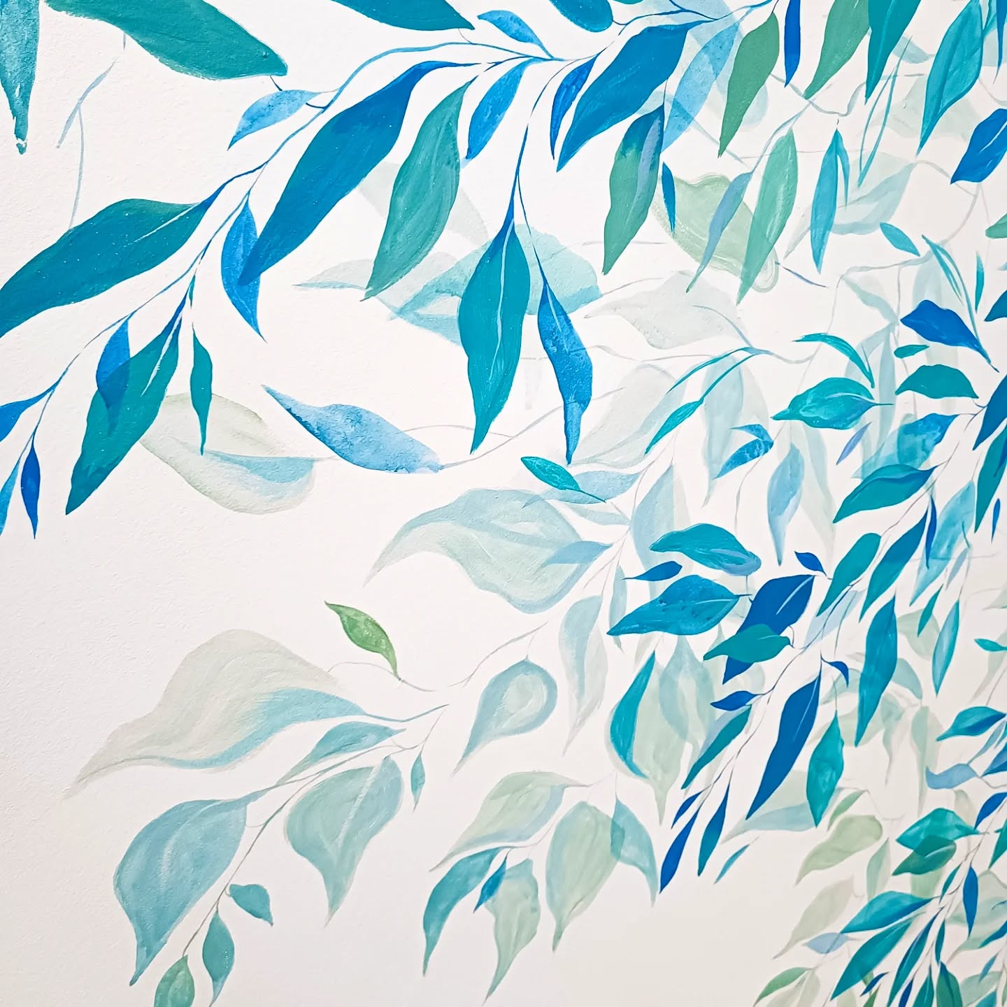 Mural floral decorativo