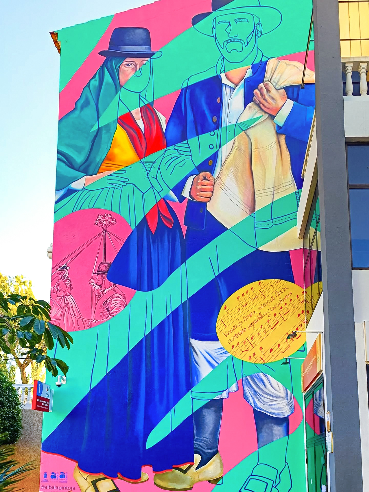 Mural folclore Arona